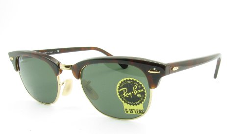 Ray Ban Sunglasses RB 2156 New Clubmaster 990 Red Havana/G-15XLT, 49mm