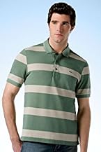 Short Sleeve Bold Stripe Pique Polo