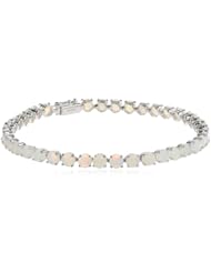 14k Gold Round Opal Tennis Bracelet