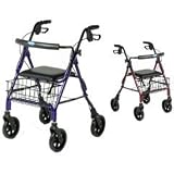 Invacare Economy Four Wheel Rollator - Blue