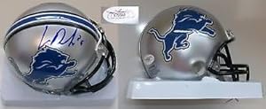 Louis Delmas Signed Detroit Lions Mini Helmet Jsa