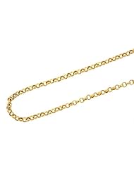 Ladies Real Solid 18K Yellow Gold Italy Cable Link Chain Necklace 18" 10.9 Grams