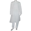 Mens Yoga Clothing Cotton Embroidered Kurta Pajama Size L Chest : 44