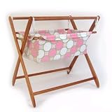 Dito Dot Cariboo Gentle Motions bassinet - bassinet color: Teak, Bedding color:Yellow