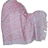 Evening Wrap Jamawar Wool Winter Shawl in Jacquard Design 80 x 40 (jmwr678)
