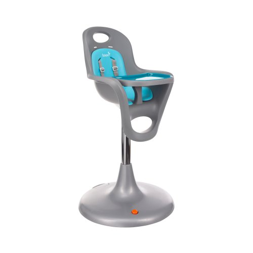 Boon Flair Pedestal Highchair, Blue/Gray Baby Shop