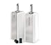 Oil and Vinegar Set - Stainless Steel (stainless steel and porcelain) (6"H x 2"W x 2"D)