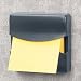 Partition Additions, Note Dispenser, 3-5/8"Wx3-3/8"Dx-7/8"H, Graphite FEL7528201