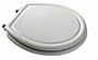 American Standard 5265.295.020 Traditional Champion-4 Round Front Slow Close Toilet Seat with Satin Nickel Hinge Detail, White