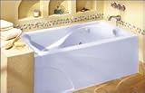 American Standard 2776.218WC.011 Arctic Cadet Cadet 5 Foot Drop in Three Wall Alcove Jetted Tub with Left Drain 2776.218WC