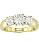 14-kt Gold 2ct TDW Round Diamond Three Stone Ring (G-H, I1-I2)