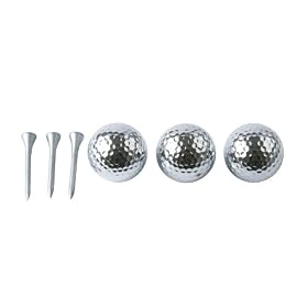 Brink - BR0358 - Set de Golf Chrome - 3 Boules de Golf + 3 Tees