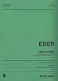 Produkt-Bild: "Variationen" Op. 63 Nr. 3 &uuml;ber das alte Adventlied "O Heiland rei&szlig; die Himmel auf" Partitur f&uuml;r Fl&ouml;te, Oboe und Streicher von Helmut Eder