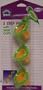 Vo-Toys Tri Level Perch with Seed Cups Bird Toy Assorted Colors