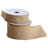 3 Inches Wide Burlap fabric craft Ribbon on Spool - 10 yards