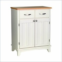 Home Styles 5001-0021 Buffet of Buffets 5001 Series Wood Top Buffet Server, White Finish