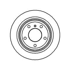 2 AUTEK Bremsscheiben hinten BMW 5 520i 525td 528i 523i 535i 520d 525d 530i 525tds 540i 525i 530d