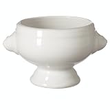 Round Lion's Head Soup Bowl Set of 4 - White (14 oz.) by Bia Cordon Bleu