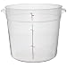 Cambro RFS6PP 6 qt Capacity, 9-15/16" Top Diameter x 7-15/16" Height, Translucent Round Food Storage Container (Cover Sold Separately)