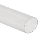 Zeus White Translucent PTFE Heat Shrink Tubing, 0.125" ID, 48"