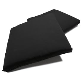 Strathwood St. Croix Dining Arm Chair Cushion, Set of 2, Black