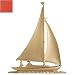 Sailboat Weathervane 46in Rust