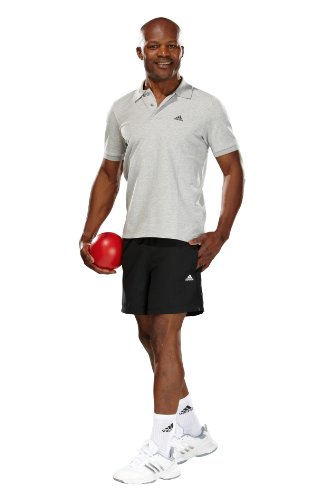 Adidas Herren Polo ESS, medium grey heather, XL, HAX19176XL Preisvergleich