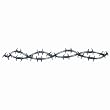 Barbed Wire 12" Armband / Arm Accent Temporary Tattoo Body Art