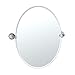 Gatco 5726 Franciscan Oval Wall Mirror, Chrome,Chrome /Small