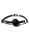 Deluxe Rubber Ball Gag (Black) (Black;One Size)