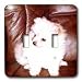   - Dogs Pomeranian - White Pomeranian - Light Switch Covers - double toggle switch