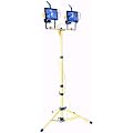 Rolson 60799 1000W 240V Twin Headed Halogen Work Spotlights on Tripod stand