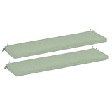 Strathwood St Croix Dining Bench Cushions - Set of 2 - Solid Mist
