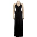 FULL TILT Crochet Back Full Length Dress - Black