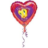 Tweety "I'm Burning For Your Love" 18 inch Mylar Balloon