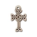 18mm Antique Silver Medium Celtic Cross Charm by TierraCast