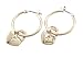 Guess - UBE81067 - Boucles d'Oreilles Femme - Métal Doré - Créoles - Breloques Cadenas Coeur - 4.