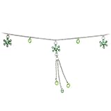 Peridot Green Precious Gem Flower Belly Chain