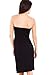 Strapless Seamless Black Smocking Tube Dress