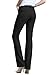 BodiLove Women's Straight Leg Performance Formal Dress Pant