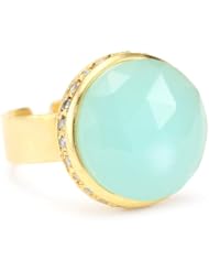 Coralia Leets Jewelry Design "Riviera Collection" Pave Round Adjustable Ring
