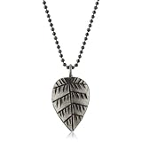 Vanessa Mooney Silver Leaf Pendant On Ball Cha