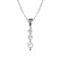 18ct White Gold Ladies 0.25ct Trilogy Diamond Pendant & 18