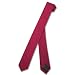 SILK Narrow NeckTie EXTRA Skinny CRANBERRY Dark RED Thin Men's 1.5" Neck Tie
