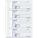 Rediform Rent Receipt Book, 4 Per Page, Carbonless, 2.75 x 7 Inches, 100 Triplicates (8L809)