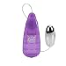 Bulk Slim Teardrop Vibrating Silver Bullet, 2.25 Inch, Purple Controller