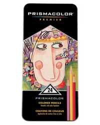 SanfordPrismacolorPremierColoredPencilSet,24/TinwithOneBonusArtstix