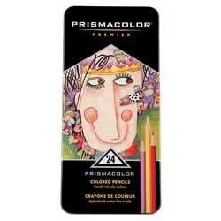 Professional Thick Core Art Pencils, Assorted Colors, 24/Set SAN03597