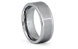 Tungsten Carbide Ring satin/High Polish 8mm