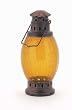 Amber Crackle Glass Garden Lantern